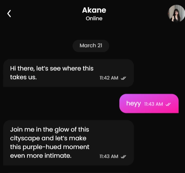 GoLove AI NSFW chat interface